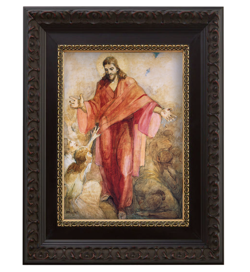 Jesus Christ in Red Robe painting