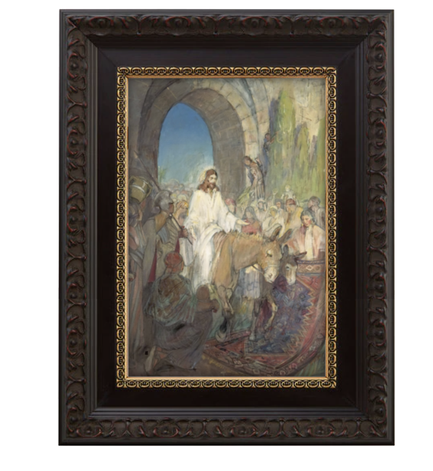 Framed canvas of Jesus Christ from Minerva Teichert - LDS art