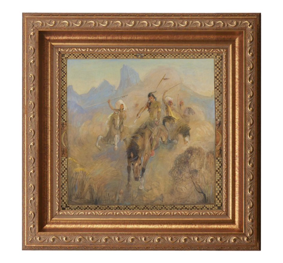 breaking the ponies antique gold frame.png