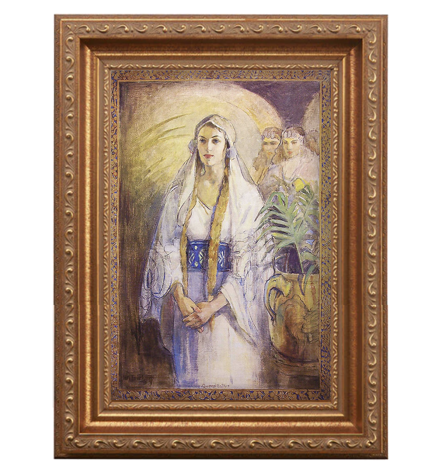 Framed canvas of Queen Esther - Painting from Minerva Teichert